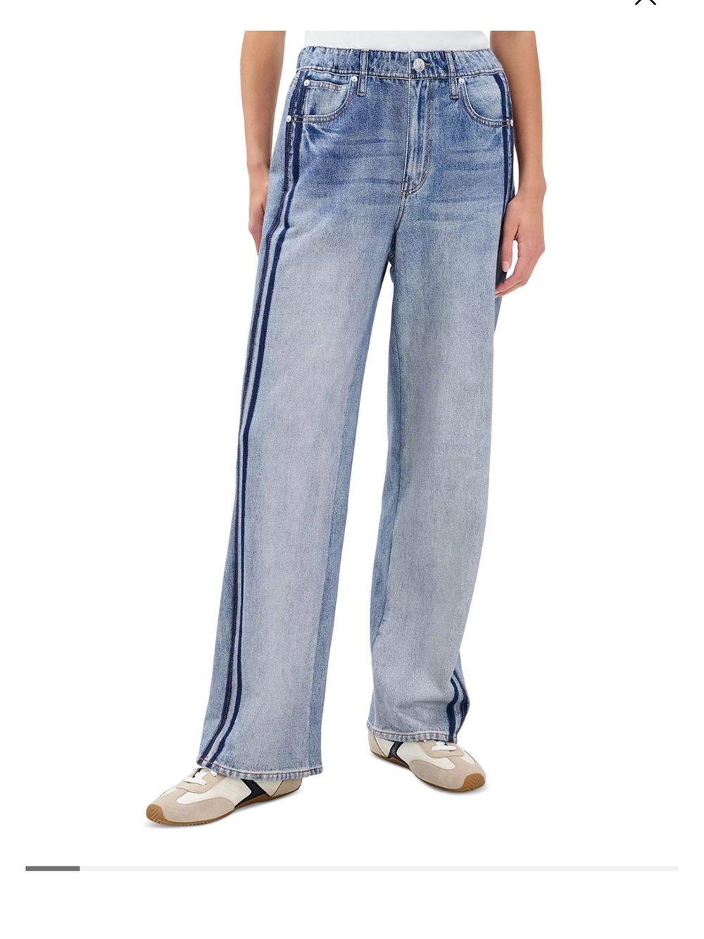 rb Miramar Terry Wide Leg Track Pant Sweatpant Jeans
